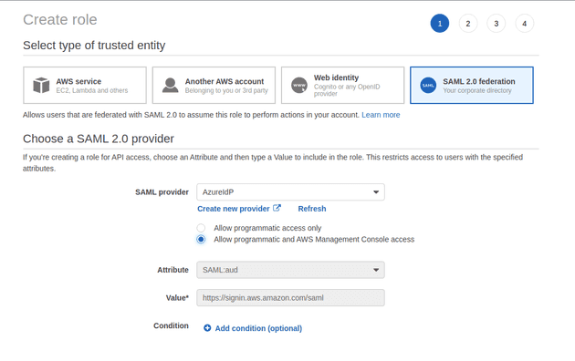 AWS SAML Role