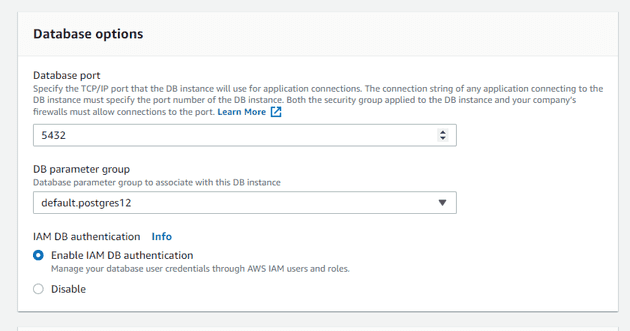 Enable RDS