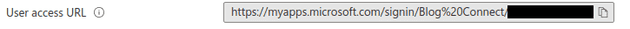 Azure user access URL